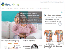 Tablet Screenshot of healthhype.com